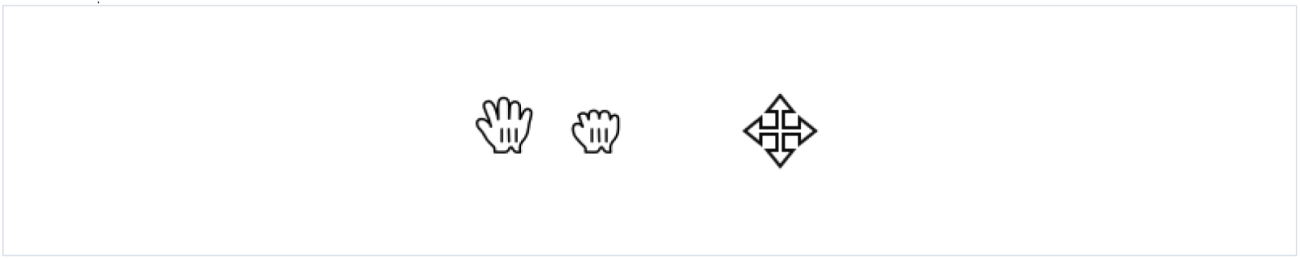 Abbildung des Drag&amp;Drop-Cursors
