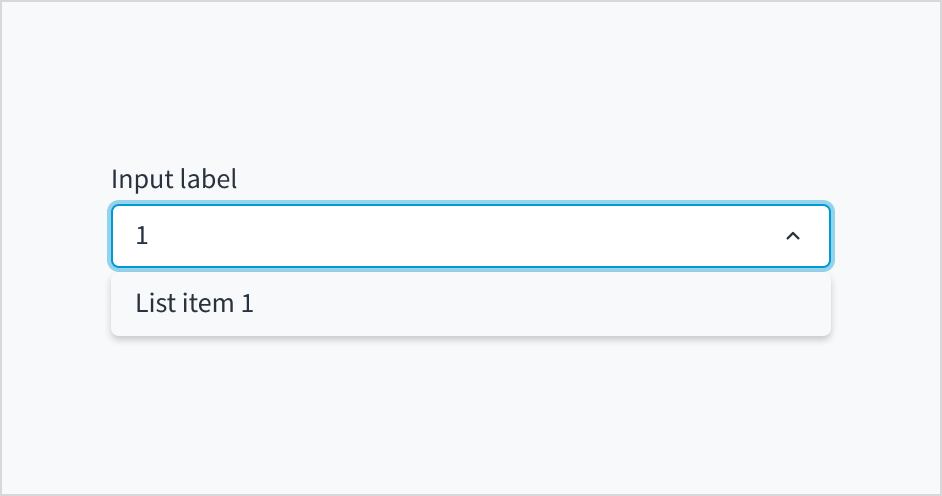 Abbildung einer Dropdown-Komponente mit Autovervollständigung
