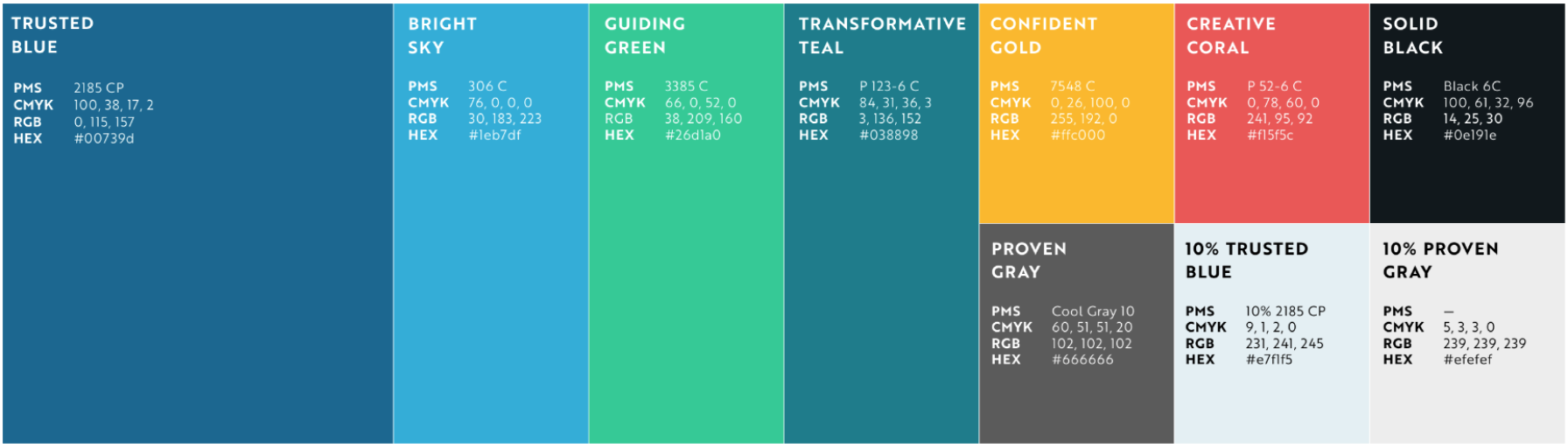 Guidewire branding palette