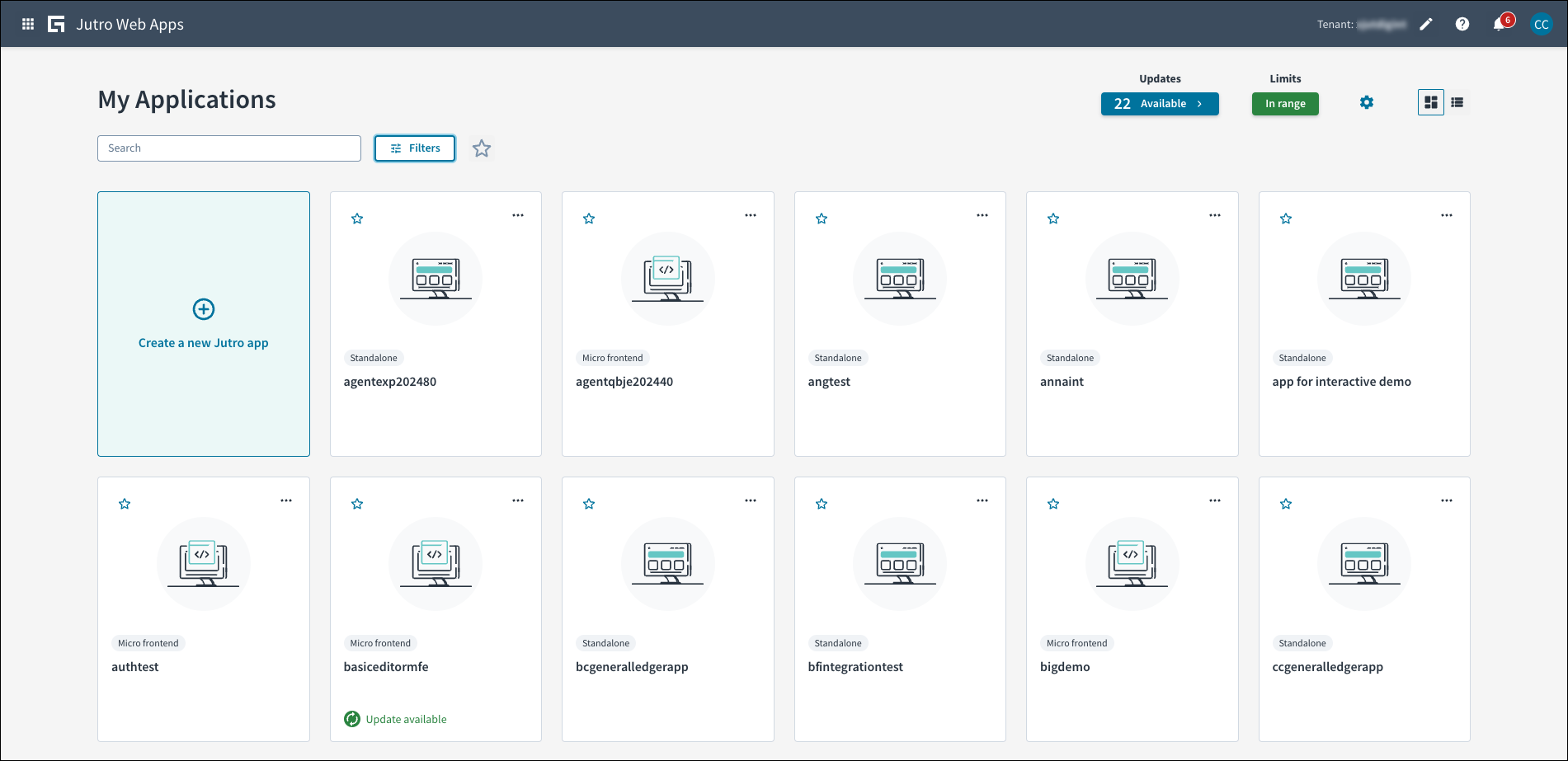 Jutro Web Apps-Screenshot