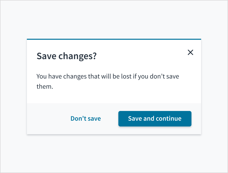 Dos image depicting a decision dialog that uses a question in the header