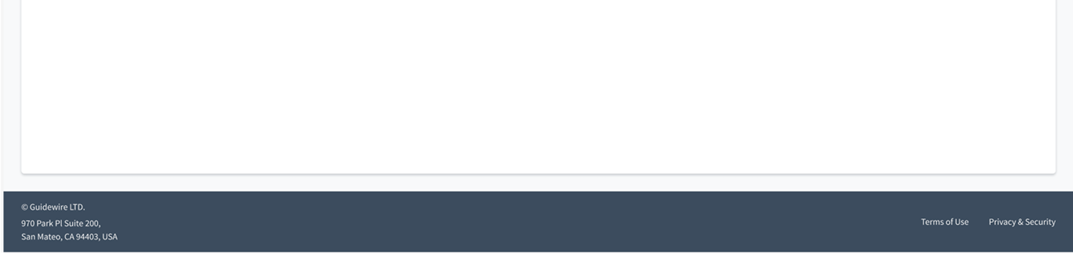 Beispiel für eine Fußzeile mit Navigationslinks und Kontaktinformationen