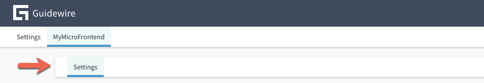 Beispiel für die auf „true“ gesetzte Eigenschaft showSubHeader und das daraus resultierende Erscheinungsbild