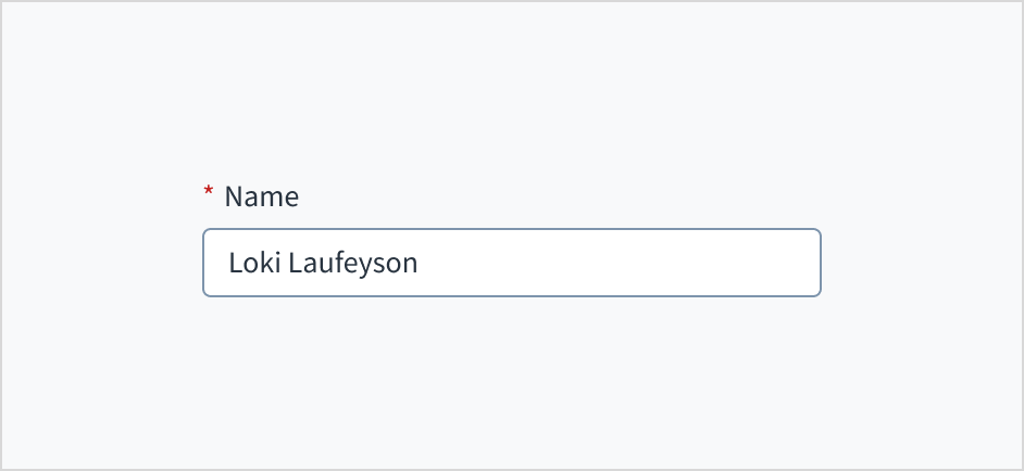 Dos image that shows an asterisk being used to indicate a required field