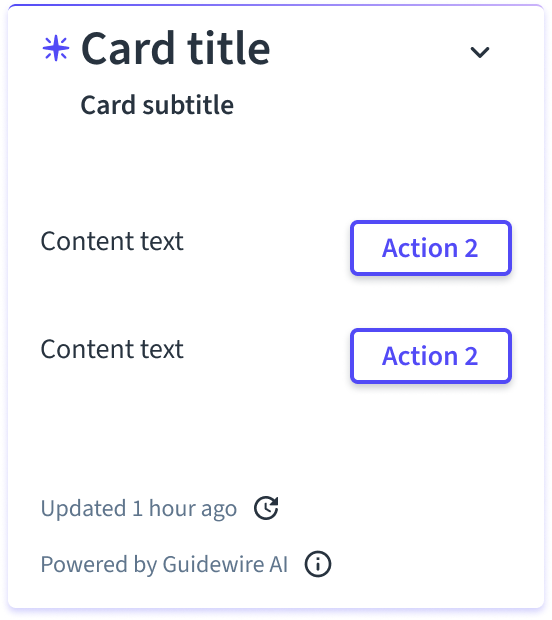 Action card AI variant