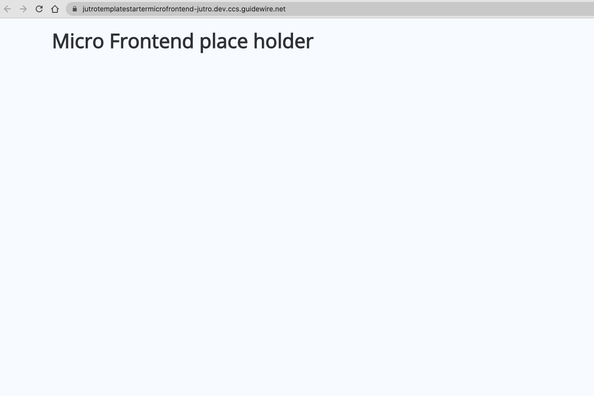Tableau de bord Micro front-end