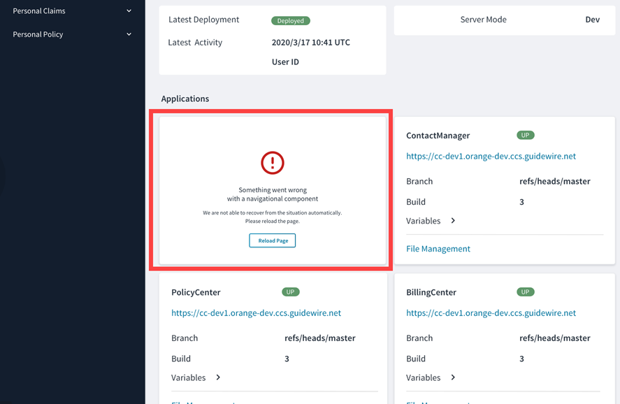 error boundary wrapping a micro frontend