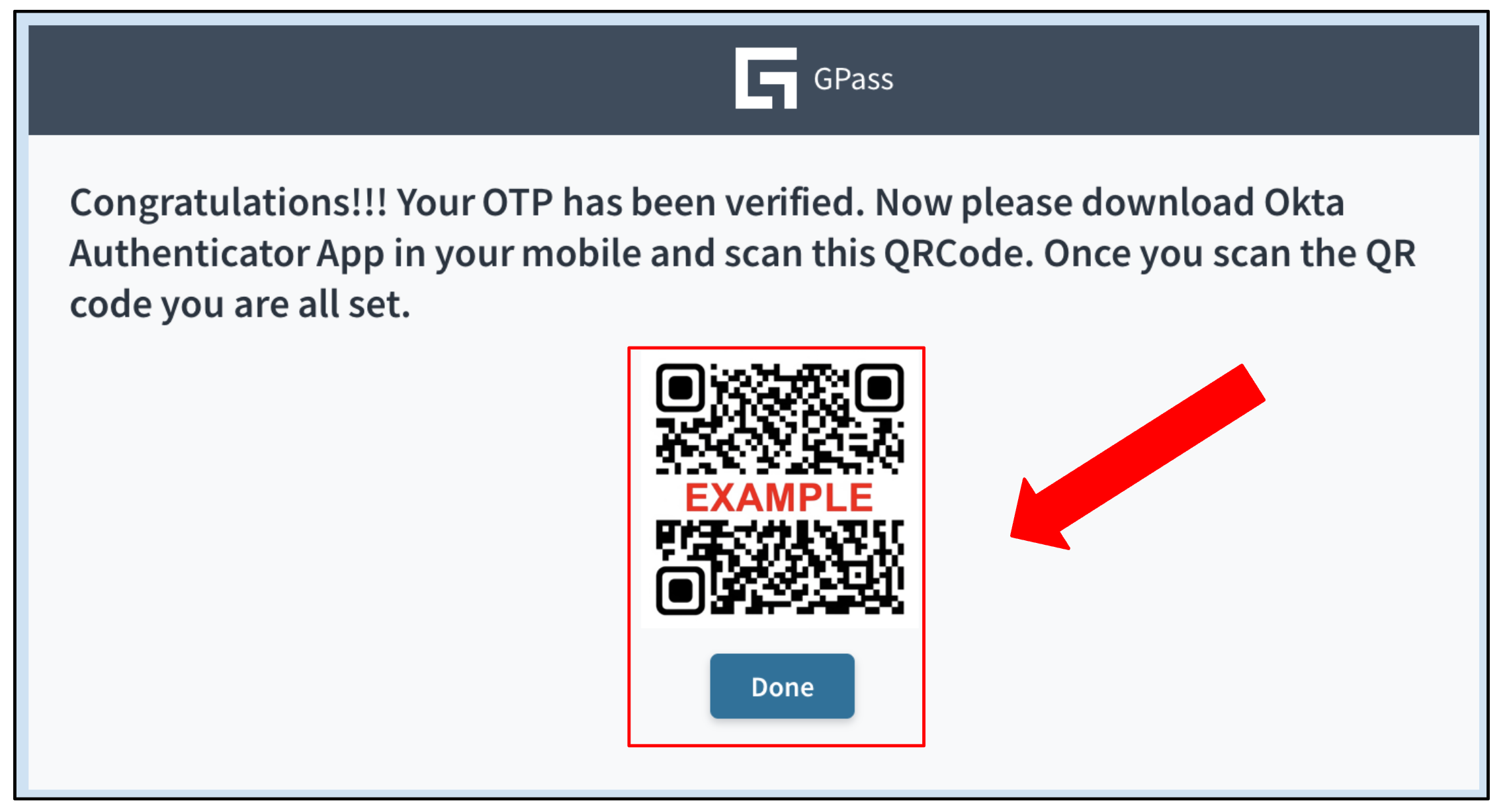 GPass Registration code